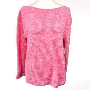 Leith Pink Sweater Ribbed Knit XS NWT